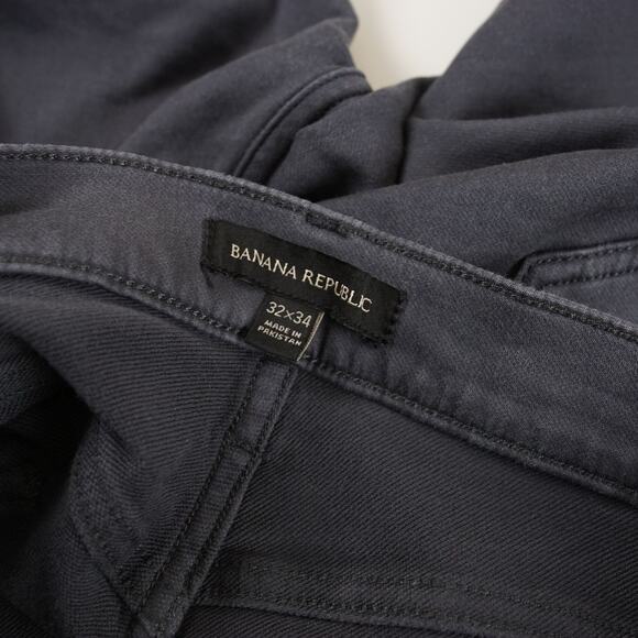 Banana Republic 5 Pocket Slim Fit Gray Stretch Pants Mens Sz 32 x 34 - Picture 9 of 11